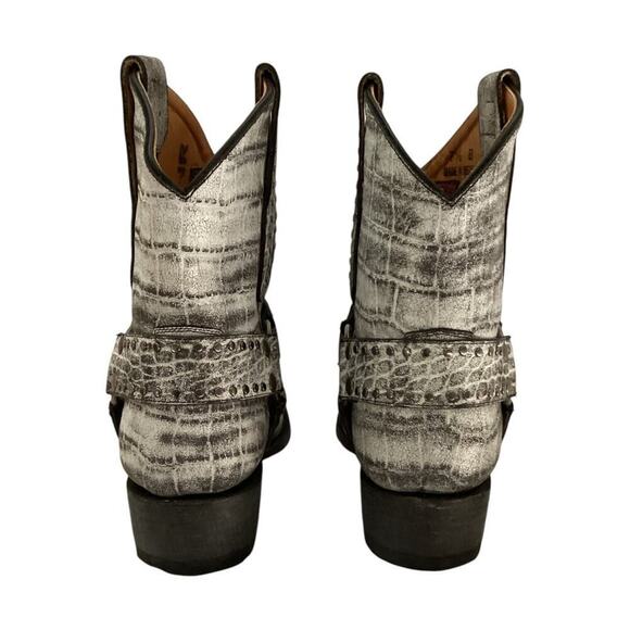 Old Gringo Aria Plain Harbor Grey Harness Snip Toe Western Cowgirl Boot 7.5 B - Picture 10 of 14